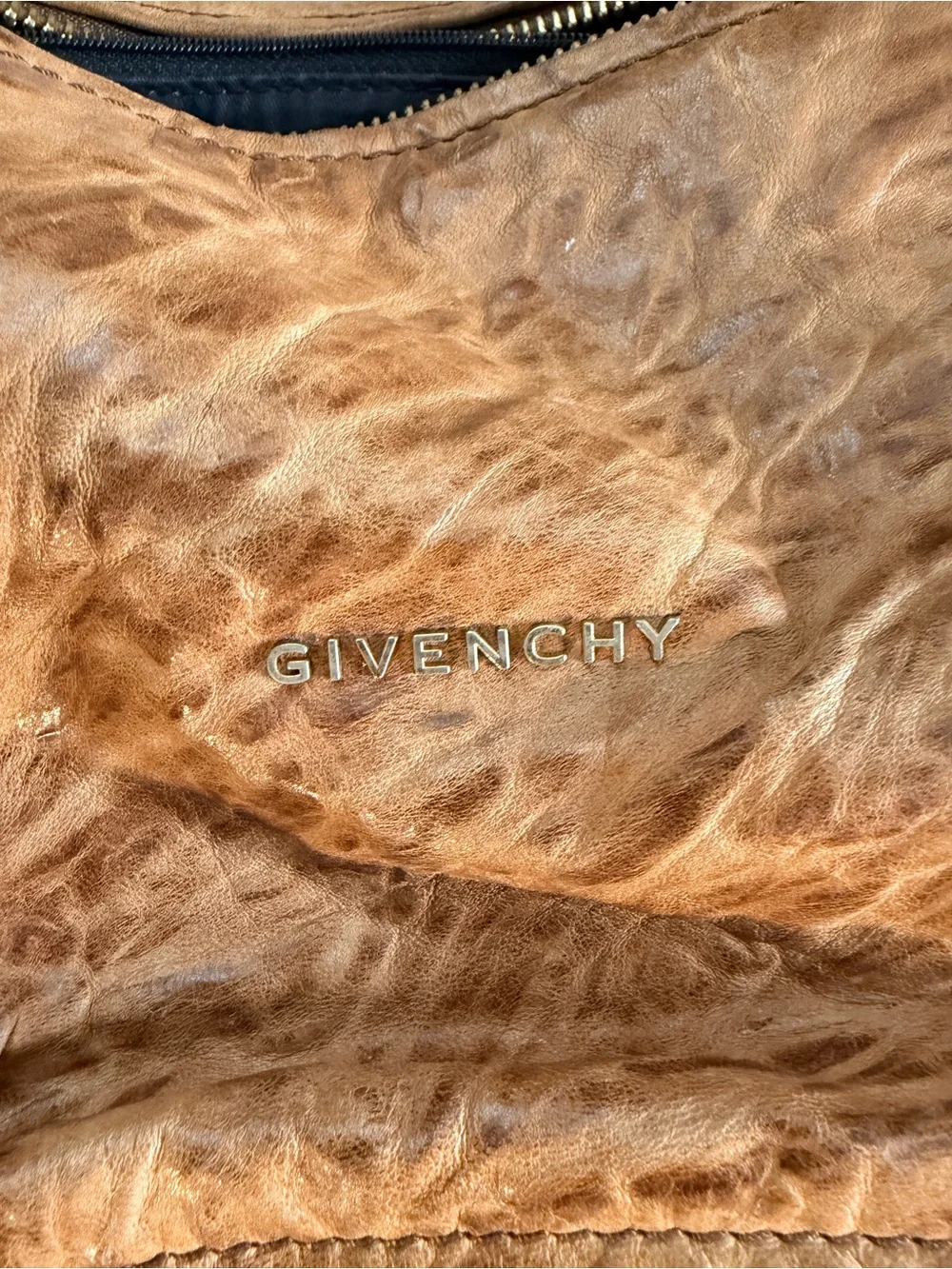 Givenchy Pandora Large Distressed Sheep Leather Shoulder Bag
